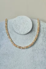 SERTİFİKALI 6 MM SİTRİN DOĞALTAŞ KOLYE