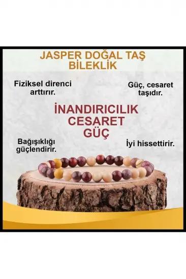 Jasper Doğal Taş Bileklik 8 Mm Jasper Doğal Taş Bileklik 8 Mm