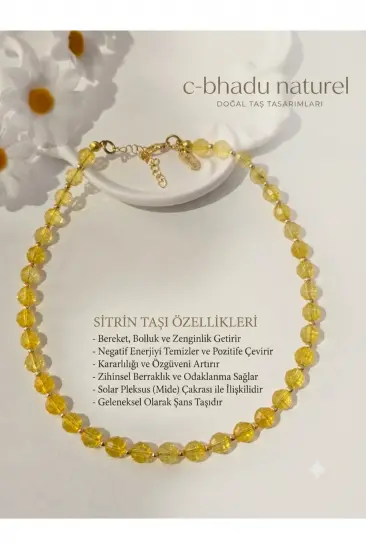 SERTİFİKALI ÇOKGEN SİTRİN DOĞALTAŞ KOLYE SERTİFİKALI ÇOKGEN SİTRİN DOĞALTAŞ KOLYE