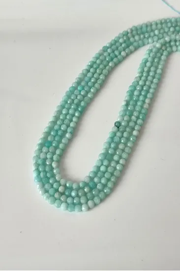 SERTİFİKALI 3 MM AMAZONİT DOĞALTAŞ DİZİ SERTİFİKALI 3 MM AMAZONİT DOĞALTAŞ DİZİ