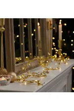 3 Metre Yaldızlı Gold LED Işık 3 Metre Yaldızlı Gold LED Işık
