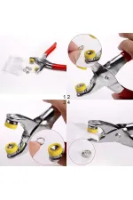 Metal Çıtçıt Pensesi ve Düğme Seti Metal Çıtçıt Pensesi ve Düğme Seti