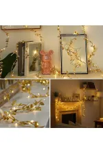3 Metre Yaldızlı Gold LED Işık 3 Metre Yaldızlı Gold LED Işık