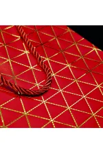 Kırmızı Geometrik Desenli Büyük Boy Karton Hediye Çantası Kırmızı Geometrik Desenli Büyük Boy Karton Hediye Çantası