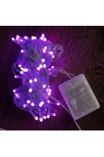 10m 100 Led Damla Uçlu Pembe Işık Şeffaf Kablo 10m 100 Led Damla Uçlu Pembe Işık Şeffaf Kablo