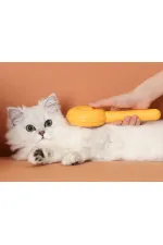 Hamburger Şekilli Otomatik Temizlenen Evcil Hayvan Tarağı Hamburger Şekilli Otomatik Temizlenen Evcil Hayvan Tarağı
