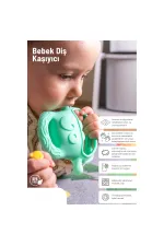 Açık Yeşil Bebek Silikon Diş Kaşıyıcı Açık Yeşil Bebek Silikon Diş Kaşıyıcı