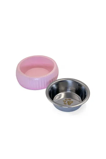 Mikopet Organik Seramik Mama Kabı Pembe Mikopet Organik Seramik Mama Kabı Pembe