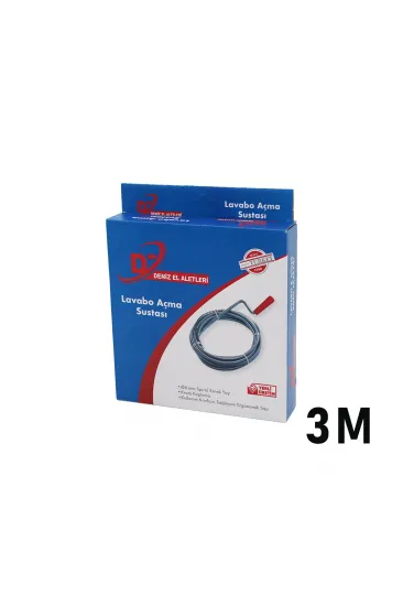 3 Metre Lavabo Açma Sustası - Spiral Esnek Yay - 6 mm 3 Metre Lavabo Açma Sustası - Spiral Esnek Yay - 6 mm