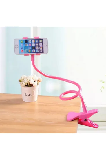 Pembe Renk Akrobat Telefon Tutucu Oynar Başlıklı Pembe Renk Akrobat Telefon Tutucu Oynar Başlıklı