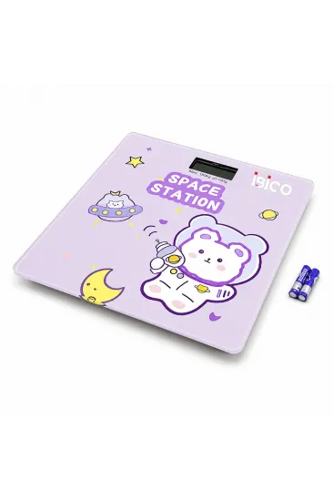 Dijital Cam Tartı - Sevimli Desenli Tasarım - LCD Ekran - Pilli 