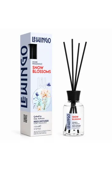 Snow Blossoms Bambu Çubuklu Oda Kokusu - 110 ml - Cam Şişe Snow Blossoms Bambu Çubuklu Oda Kokusu - 110 ml - Cam Şişe