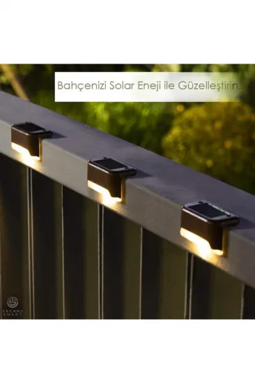 WaterProof Solar Merdiven Lambası 4 Adet WaterProof Solar Merdiven Lambası 4 Adet