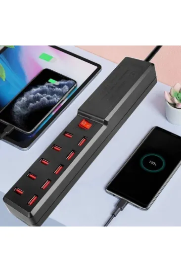 10 Portlu USB Şarj Adaptörü 10 Portlu USB Şarj Adaptörü