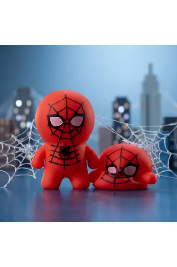 Spider-Man Tasarımlı Squishy - 12'li Paket - Yumuşak Oyuncak 
