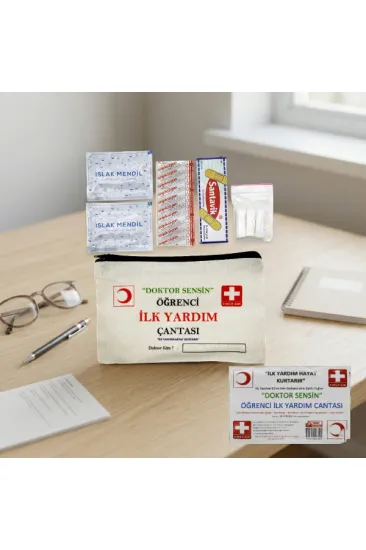 Bez Çantalı Öğrenci İlk Yardım Seti Bez Çantalı Öğrenci İlk Yardım Seti
