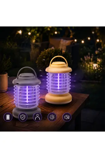 360° Korumalı UV Işıklı Sinek Kovucu - Kamp Tipi - Şarjlı Fener 360° Korumalı UV Işıklı Sinek Kovucu - Kamp Tipi - Şarjlı Fener