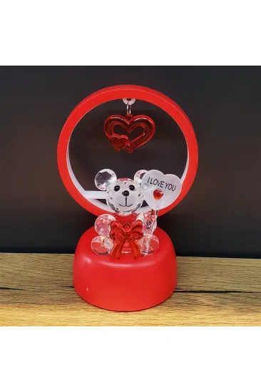 Işıklı Kırmızı I Love You Ayıcık Işıklı Kırmızı I Love You Ayıcık