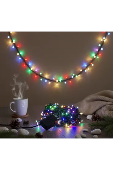 LED Damla Uçlu RGB Dekoratif Işık 10 Metre 100 LED Damla Uçlu RGB Dekoratif Işık 10 Metre 100
