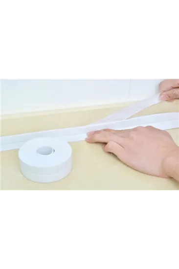 BEYAZ Su Sızdırmaz Lavabo Kenar Bandı (KUTUSUZ)(3.2m) BEYAZ Su Sızdırmaz Lavabo Kenar Bandı (KUTUSUZ)(3.2m)