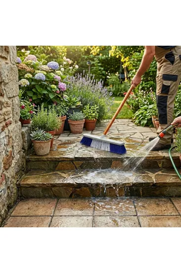 Bahçe Çalı Fırçası - 40 cm - Sert Plastik
