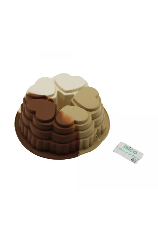 5 Dilim Kalp Tasarımlı Kek Kalıbı - Silikon - 9 cm Derinlik 5 Dilim Kalp Tasarımlı Kek Kalıbı - Silikon - 9 cm Derinlik