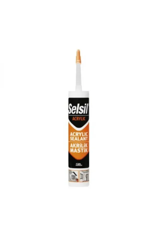 Beyaz Akrilik Mastik - Silikonize Akrilik - 500 gr Beyaz Akrilik Mastik - Silikonize Akrilik - 500 gr