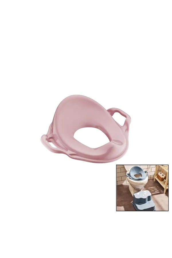 Pembe Kulplu Çocuk Klozet Adaptörü Pembe Kulplu Çocuk Klozet Adaptörü