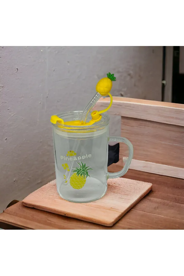 Ananas Tasarımlı Kupa Bardak