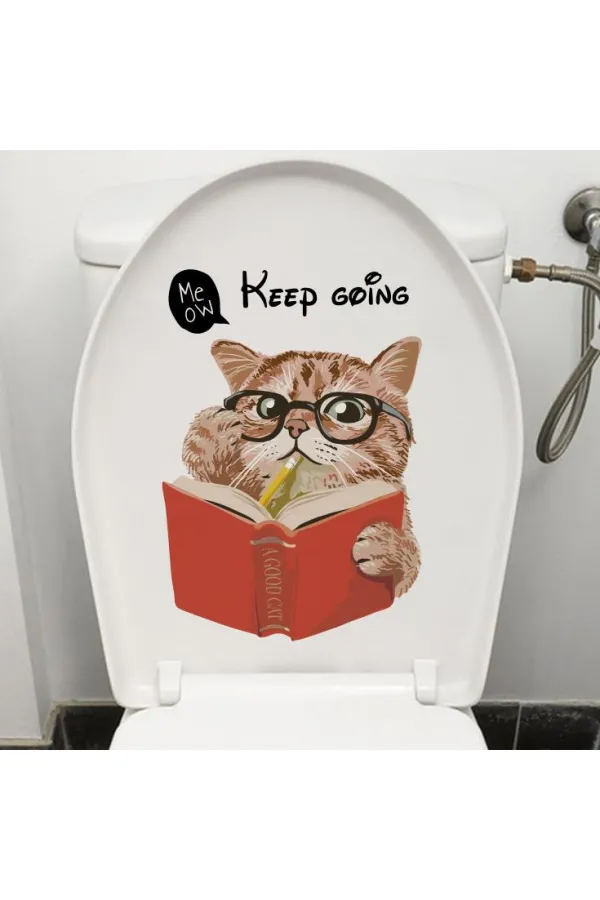 Decohandy Klozet Etiketi Keep Going Kedi Decohandy Klozet Etiketi Keep Going Kedi