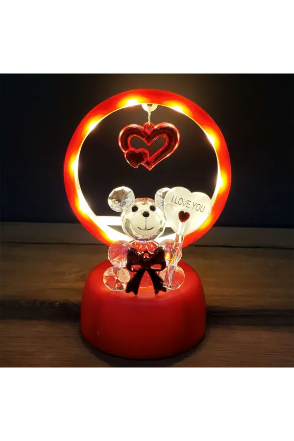 Işıklı Kırmızı I Love You Ayıcık Işıklı Kırmızı I Love You Ayıcık