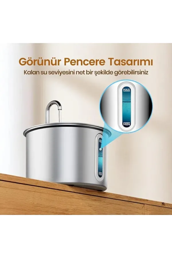Evcil Hayvan Su Pınarı - Paslanmaz Çelik - 2.2 Litre Kapasite Evcil Hayvan Su Pınarı - Paslanmaz Çelik - 2.2 Litre Kapasite