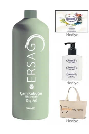 Ersağ Çam Kabuğu Ekstraktlı Duş Jeli - 1000 ML