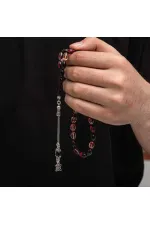 Gümüş Püskül Sıkma Kehribar Tesbih