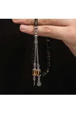 Gümüş Püskül Sıkma Kehribar Tesbih Gümüş Püskül Sıkma Kehribar Tesbih
