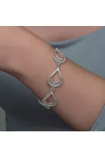Gümüş Ay Dansı Telkari Kadın Bileklik Gümüş Ay Dansı Telkari Kadın Bileklik