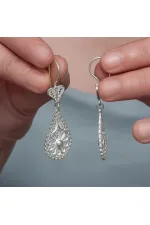 Gümüş Damla Papatya Telkari Kadın Küpe Gümüş Damla Papatya Telkari Kadın Küpe