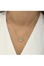 Gümüş Rose Minimal Kelebek Bayan Kolye Gümüş Rose Minimal Kelebek Bayan Kolye