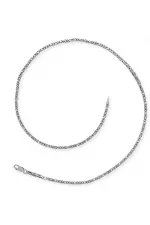 Gümüş Kral Zincir - 7 mm Köşeli