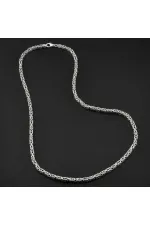 Gümüş Kral Zincir - 7 mm Köşeli