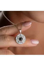 Gümüş 100 Dilde Seni Seviyorum Güneş Kolye Gümüş 100 Dilde Seni Seviyorum Güneş Kolye