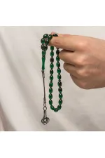 Gümüş Kazaz Püsküllü Sıkma Kehribar Tesbih Gümüş Kazaz Püsküllü Sıkma Kehribar Tesbih