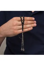 Metal Püsküllü Sıkma Kehribar Tesbih Metal Püsküllü Sıkma Kehribar Tesbih