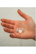 Gümüş Rose Kişiye Özel İstiridye Bayan Kolye Gümüş Rose Kişiye Özel İstiridye Bayan Kolye