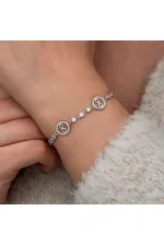 Gümüş Halka İçinde Sonsuzluk Kadın Bileklik Gümüş Halka İçinde Sonsuzluk Kadın Bileklik