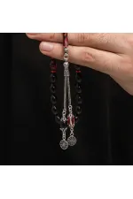 Gümüş Püskül Sıkma Kehribar Tesbih Gümüş Püskül Sıkma Kehribar Tesbih