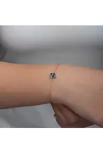 Gümüş Rose Mistik Topaz Yonca Kadın Bileklik Gümüş Rose Mistik Topaz Yonca Kadın Bileklik