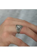 Gümüş Adalet Terazisi Erkek Yüzük Gümüş Adalet Terazisi Erkek Yüzük