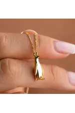 Gümüş Gold Penguen Kadın Kolye Gümüş Gold Penguen Kadın Kolye