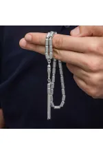 Gümüş Kapsül Kesim Erkek Tesbih